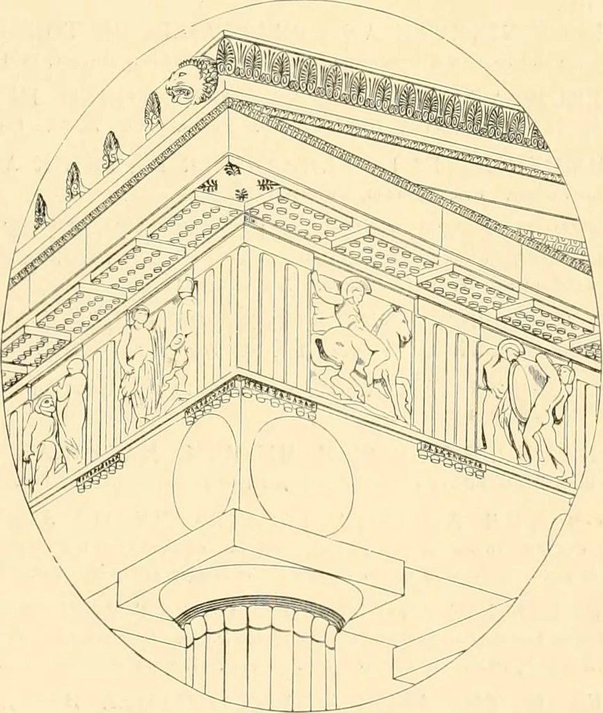 An illustration from The Parthenon; an essay on the mode by which light was introduced into Greek and Roman temples, 1883, leaf 10