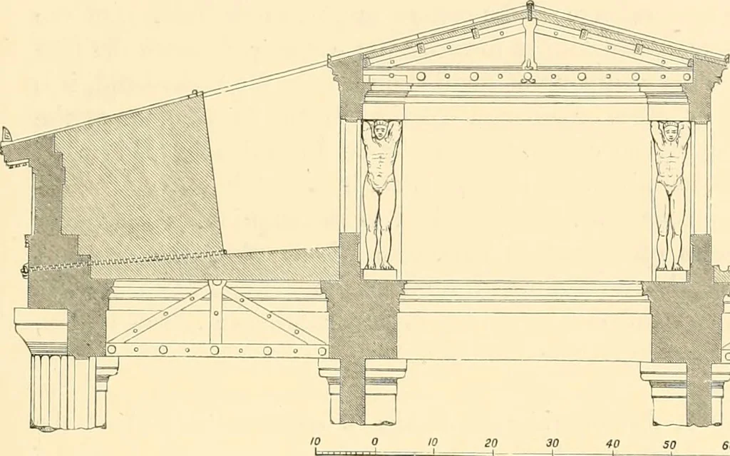 An illustration from The Parthenon; an essay on the mode by which light was introduced into Greek and Roman temples, 1883, leaf 108