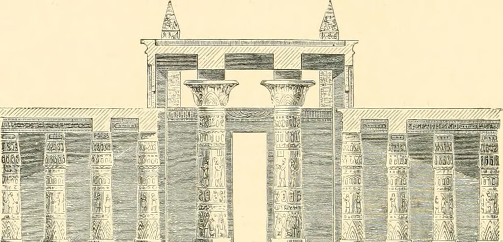 An illustration from The Parthenon; an essay on the mode by which light was introduced into Greek and Roman temples, 1883, leaf 113