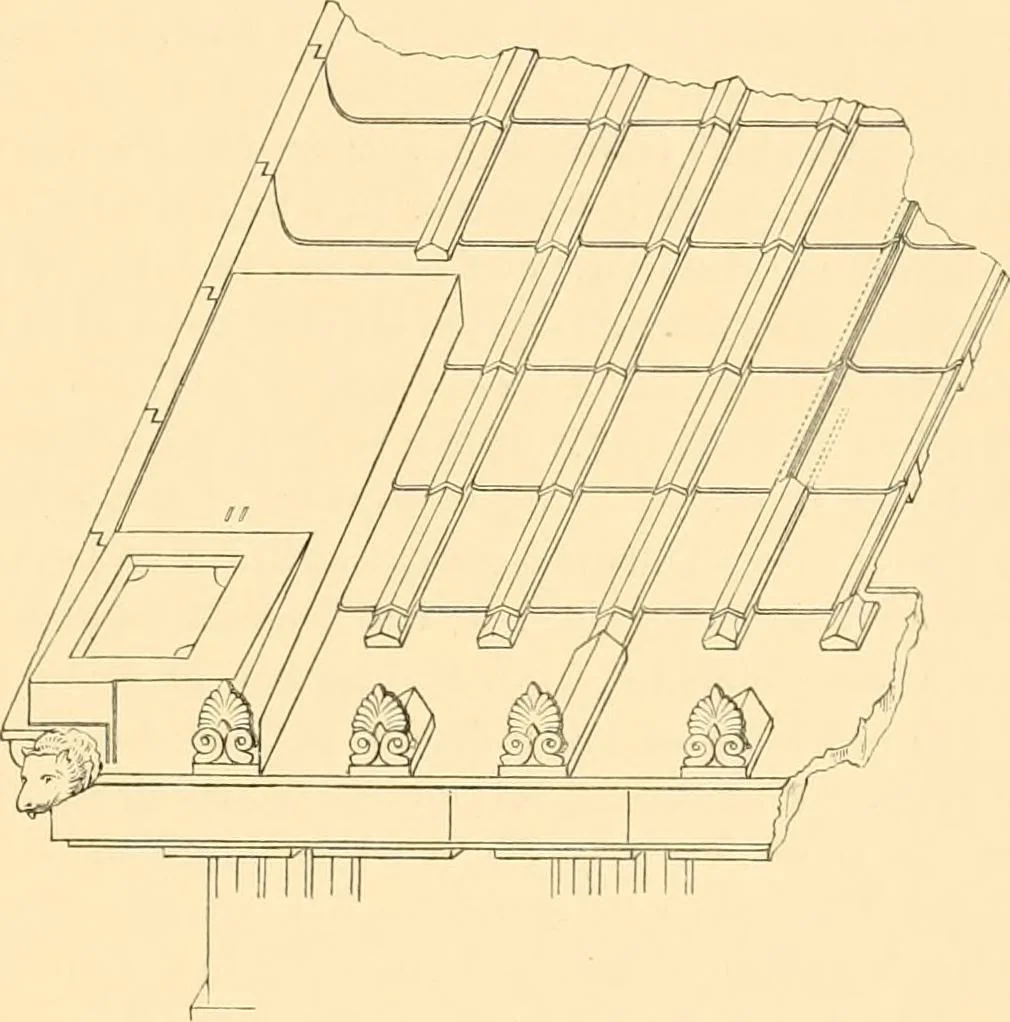 An illustration from The Parthenon; an essay on the mode by which light was introduced into Greek and Roman temples, 1883, leaf 134