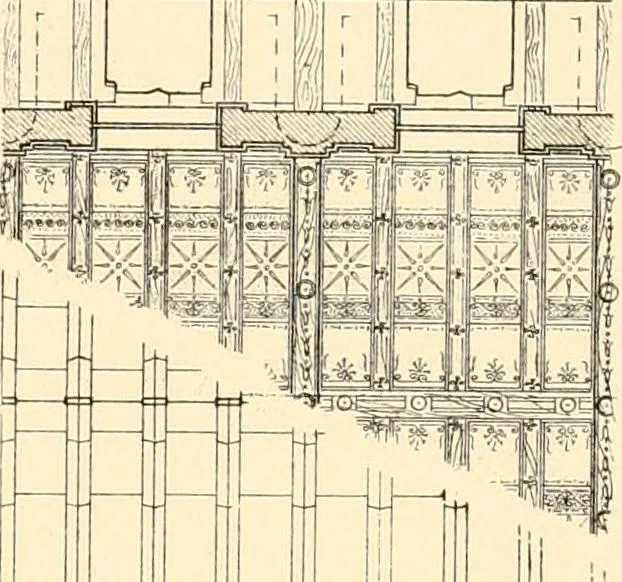 An illustration from The Parthenon; an essay on the mode by which light was introduced into Greek and Roman temples, 1883, leaf 154