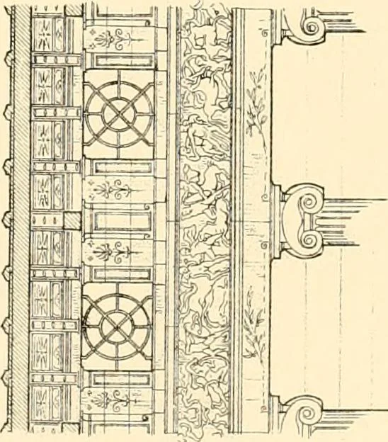 An illustration from The Parthenon; an essay on the mode by which light was introduced into Greek and Roman temples, 1883, leaf 154