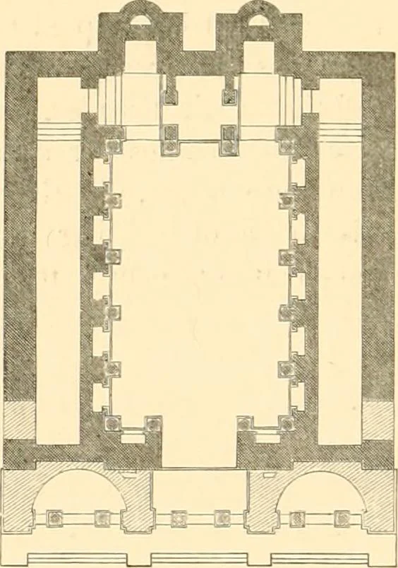 An illustration from The Parthenon; an essay on the mode by which light was introduced into Greek and Roman temples, 1883, leaf 55