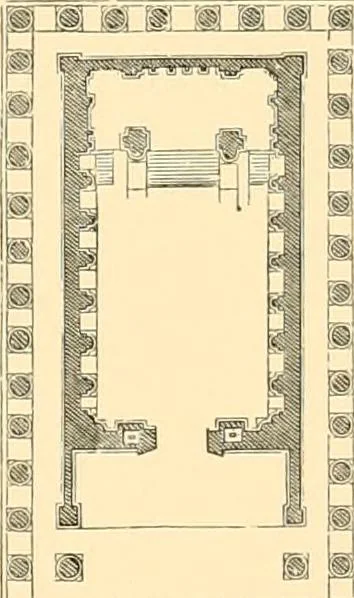 An illustration from The Parthenon; an essay on the mode by which light was introduced into Greek and Roman temples, 1883, leaf 58
