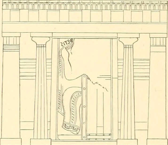 An illustration from The Parthenon; an essay on the mode by which light was introduced into Greek and Roman temples, 1883, leaf 73