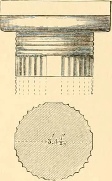 An illustration from The Parthenon; an essay on the mode by which light was introduced into Greek and Roman temples, 1883, leaf 80