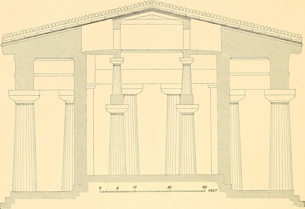 An illustration from The Parthenon; an essay on the mode by which light was introduced into Greek and Roman temples, 1883, leaf 97