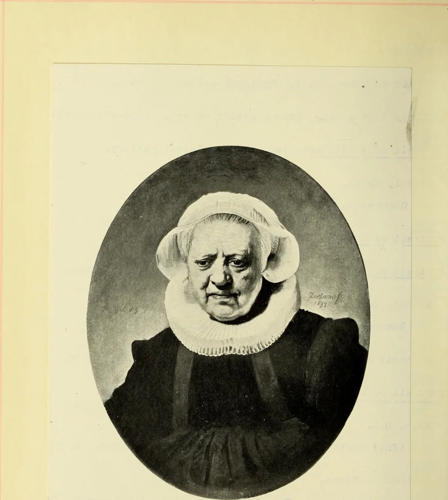 An illustration from A partial bibliography of Dutch painters and their works : covering Cuyp, Dou, Hals, Hobbema, Rembrandt, Ruisdael and Wouwermann, 1904, leaf 105