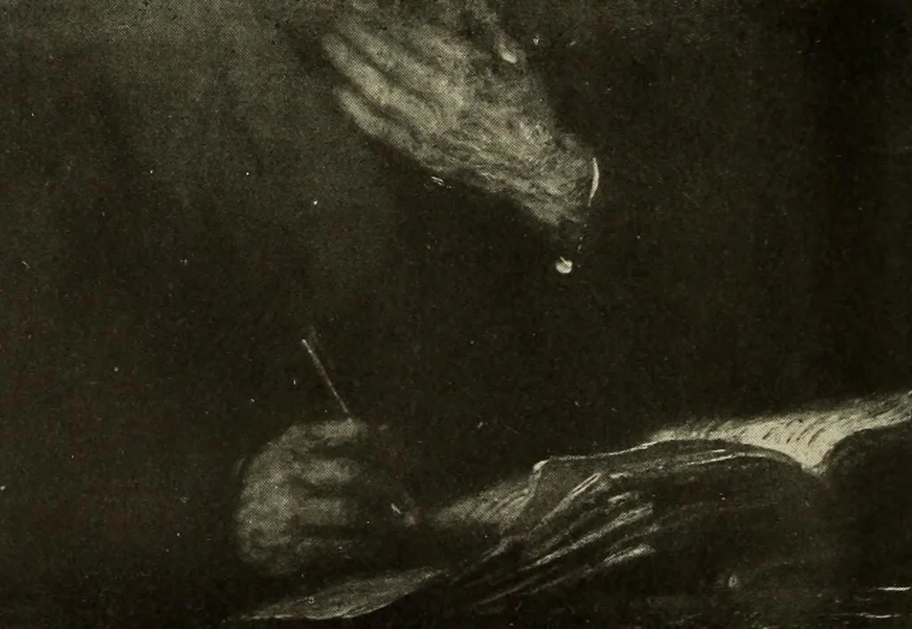 An illustration from A partial bibliography of Dutch painters and their works : covering Cuyp, Dou, Hals, Hobbema, Rembrandt, Ruisdael and Wouwermann, 1904, leaf 117
