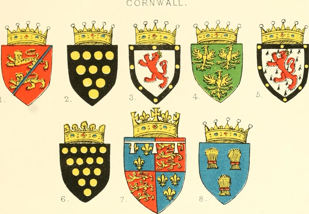 An illustration from The particular description of England. 1588. With views of some of the chief towns and armorial bearings of nobles and bishops, 1879, leaf 112