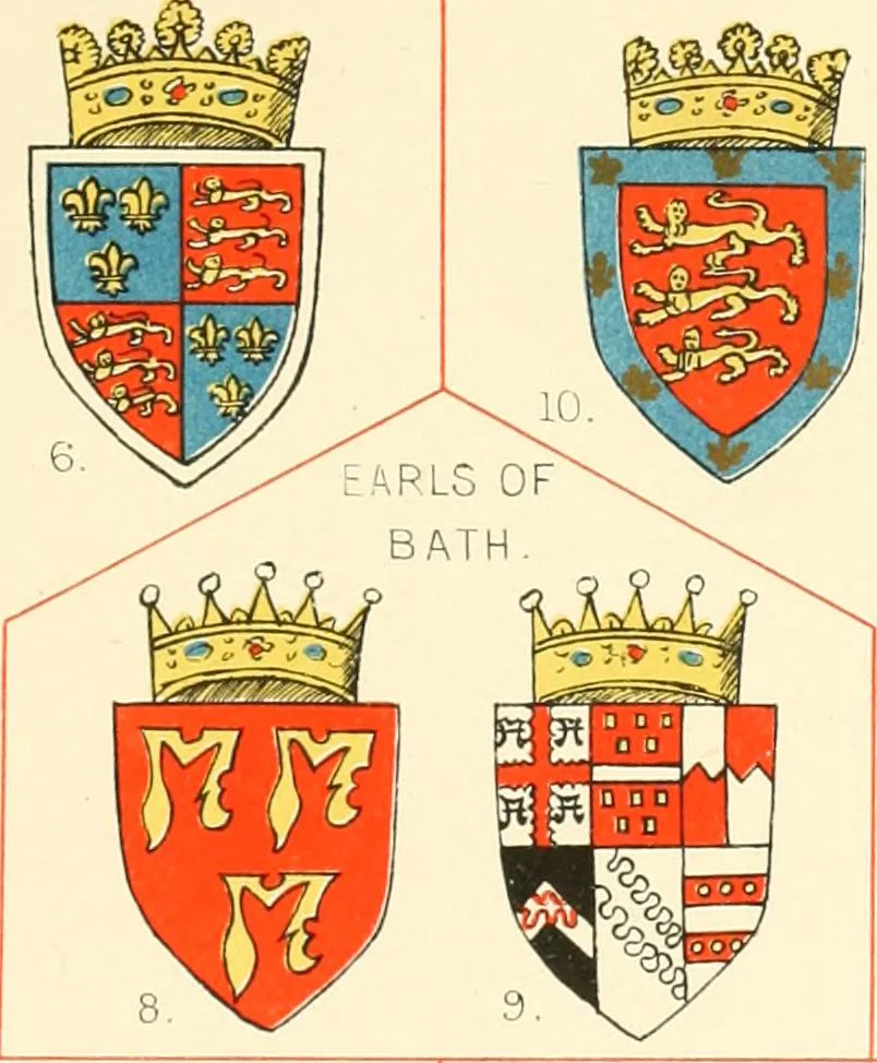 An illustration from The particular description of England. 1588. With views of some of the chief towns and armorial bearings of nobles and bishops, 1879, leaf 124
