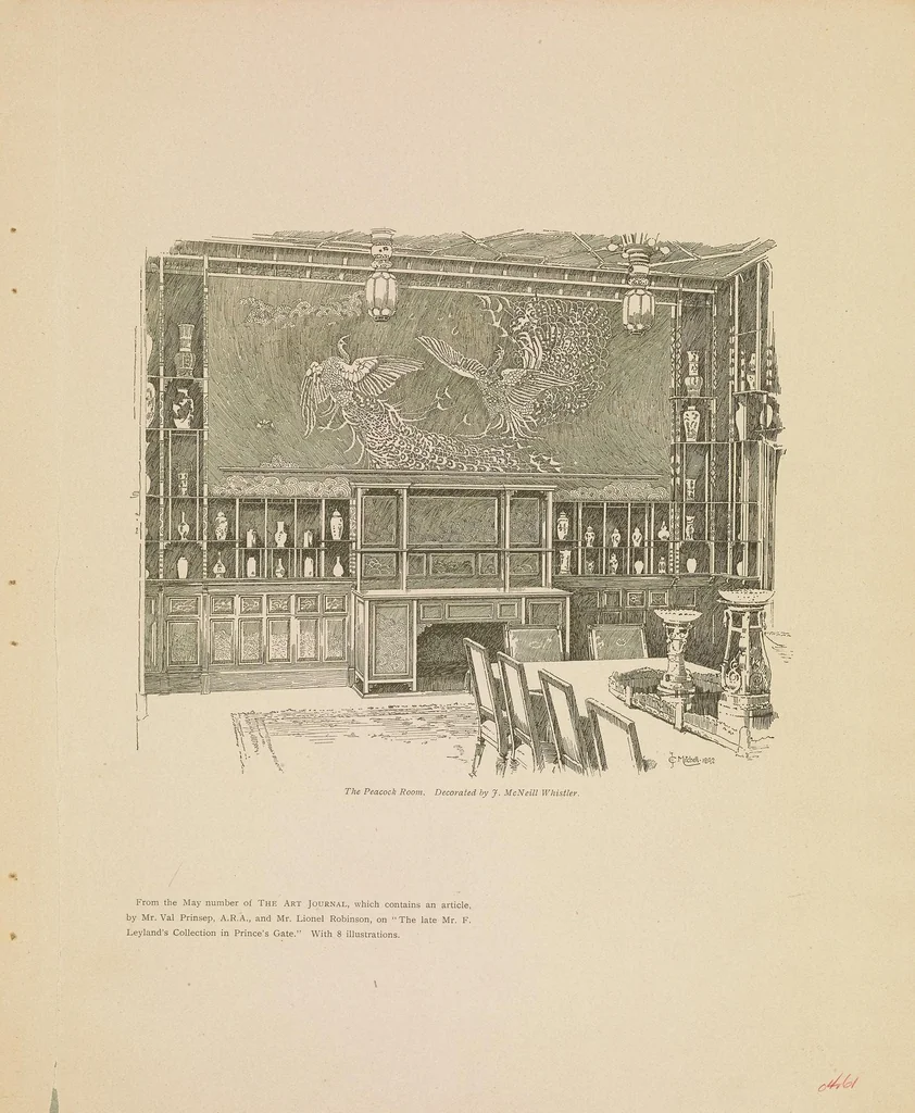 An illustration from Particulars and conditions of sale of the noble leasehold mansion, No. 49, Prince's Gate, S.W., overlooking the whole of Prince's Gardens, and within a stone's-throw of Hyde Park one of the most sumptuous and interesting properties in London with excellent spacious stabling near, 1892, leaf 15