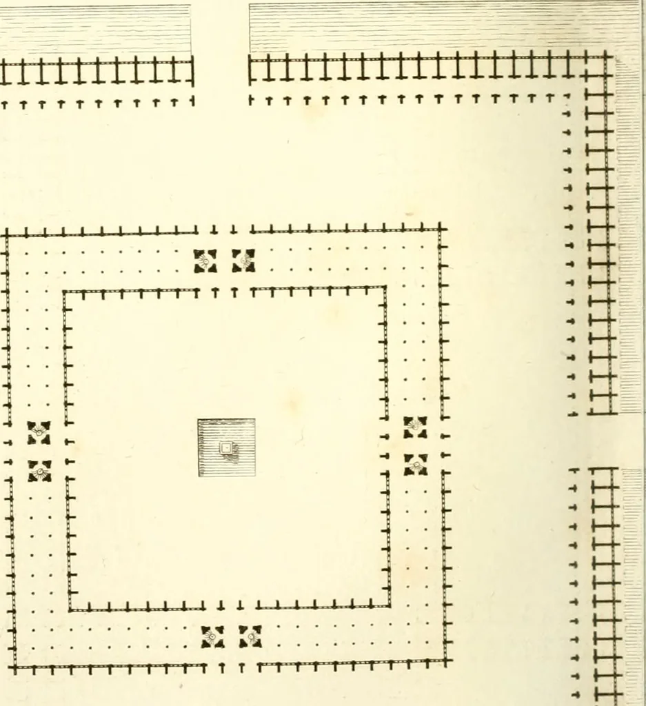 An illustration from Partie graphique des cours d'architecture faits à l'École royale polytechnique depuis sa réorganisation; précédée d'un sommaire des leçons relatives à ce nouveau travail, 1821, leaf 111