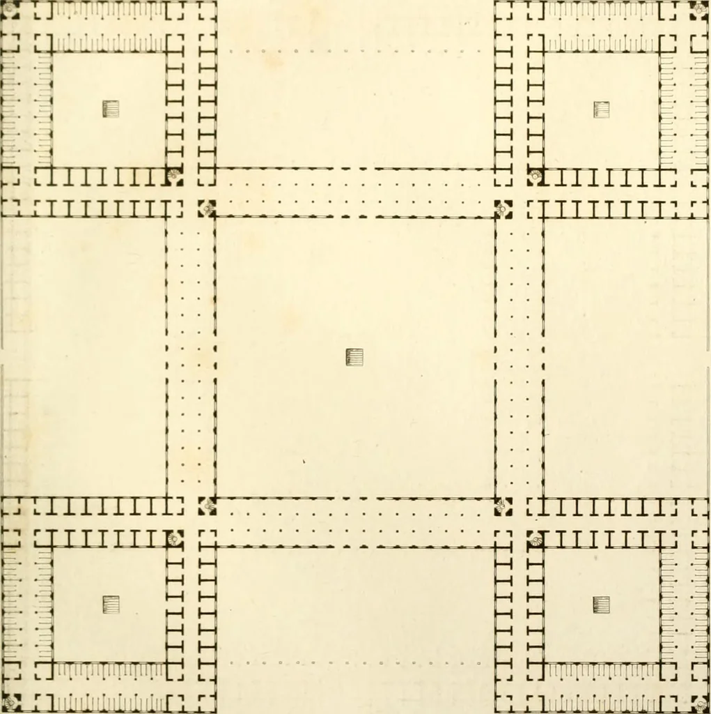 An illustration from Partie graphique des cours d'architecture faits à l'École royale polytechnique depuis sa réorganisation; précédée d'un sommaire des leçons relatives à ce nouveau travail, 1821, leaf 112