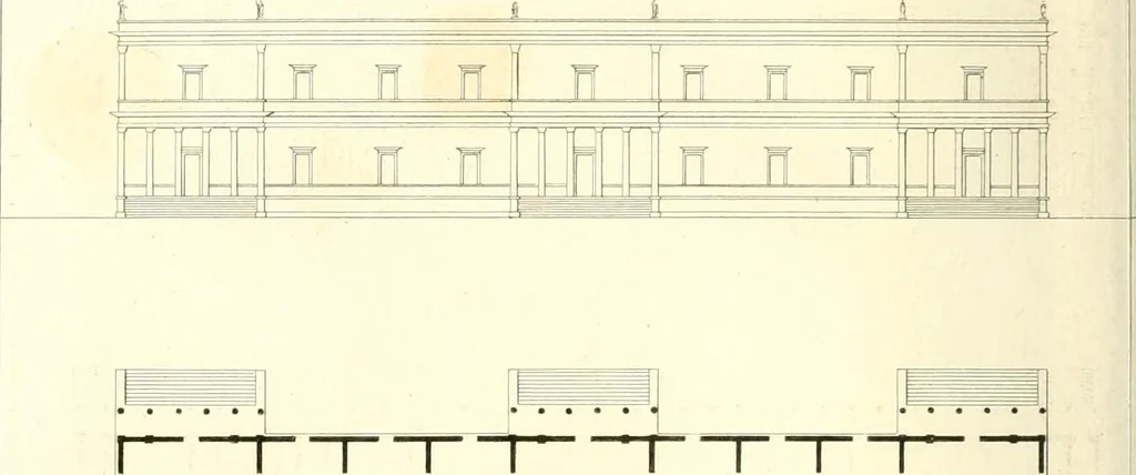 An illustration from Partie graphique des cours d'architecture faits à l'École royale polytechnique depuis sa réorganisation; précédée d'un sommaire des leçons relatives à ce nouveau travail, 1821, leaf 131