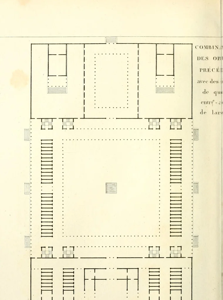 An illustration from Partie graphique des cours d'architecture faits à l'École royale polytechnique depuis sa réorganisation; précédée d'un sommaire des leçons relatives à ce nouveau travail, 1821, leaf 143