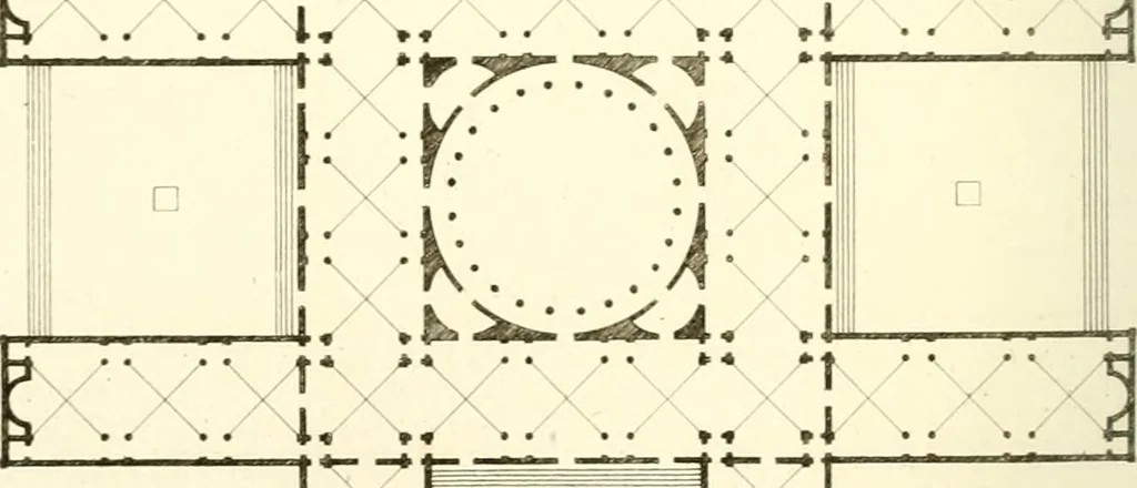 An illustration from Partie graphique des cours d'architecture faits à l'École royale polytechnique depuis sa réorganisation; précédée d'un sommaire des leçons relatives à ce nouveau travail, 1821, leaf 67