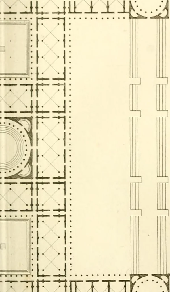 An illustration from Partie graphique des cours d'architecture faits à l'École royale polytechnique depuis sa réorganisation; précédée d'un sommaire des leçons relatives à ce nouveau travail, 1821, leaf 72