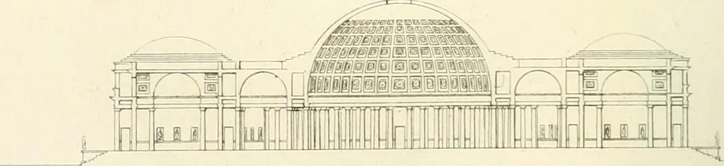 An illustration from Partie graphique des cours d'architecture faits à l'École royale polytechnique depuis sa réorganisation; précédée d'un sommaire des leçons relatives à ce nouveau travail, 1821, leaf 75