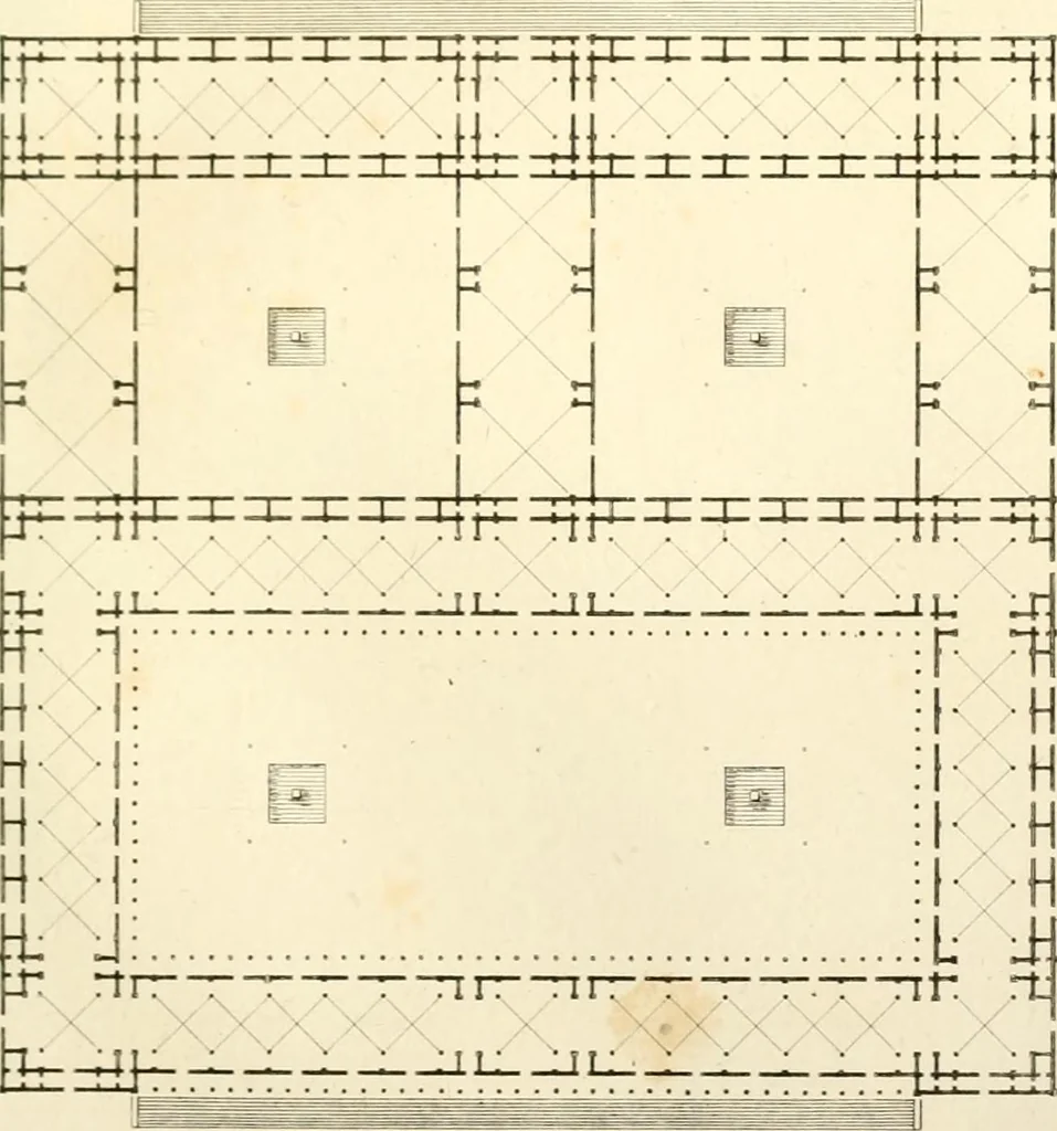 An illustration from Partie graphique des cours d'architecture faits à l'École royale polytechnique depuis sa réorganisation; précédée d'un sommaire des leçons relatives à ce nouveau travail, 1821, leaf 80