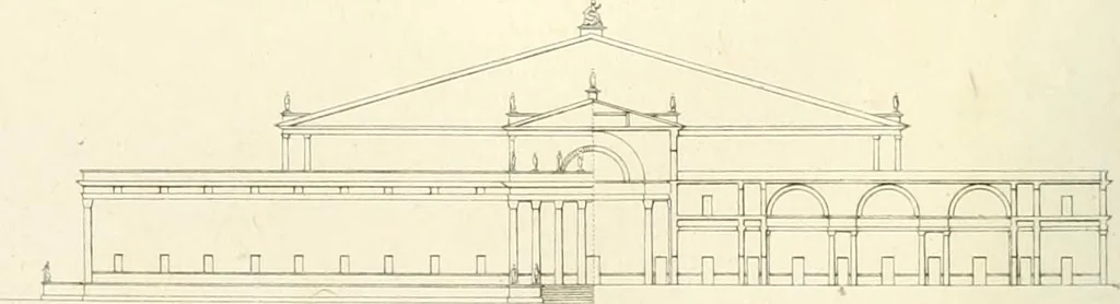An illustration from Partie graphique des cours d'architecture faits à l'École royale polytechnique depuis sa réorganisation; précédée d'un sommaire des leçons relatives à ce nouveau travail, 1821, leaf 87
