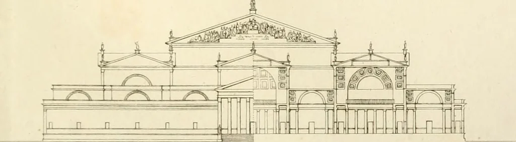 An illustration from Partie graphique des cours d'architecture faits à l'École royale polytechnique depuis sa réorganisation; précédée d'un sommaire des leçons relatives à ce nouveau travail, 1821, leaf 88