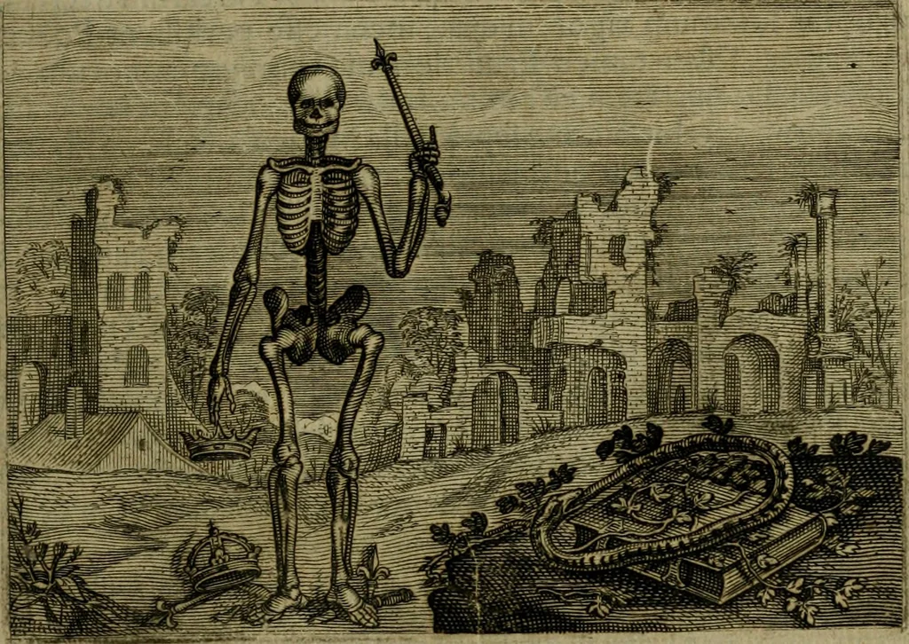 An illustration from Emblemata Florentii Schoonhovii I.C. Goudani, partim moralia, partim etiam civilia. Cum latiori eorundem ejusdem auctoris interpretatione. Accedunt et alia quaedam poëmatia in alijs poëmatum suorum libris non contenta, 1618, leaf 106