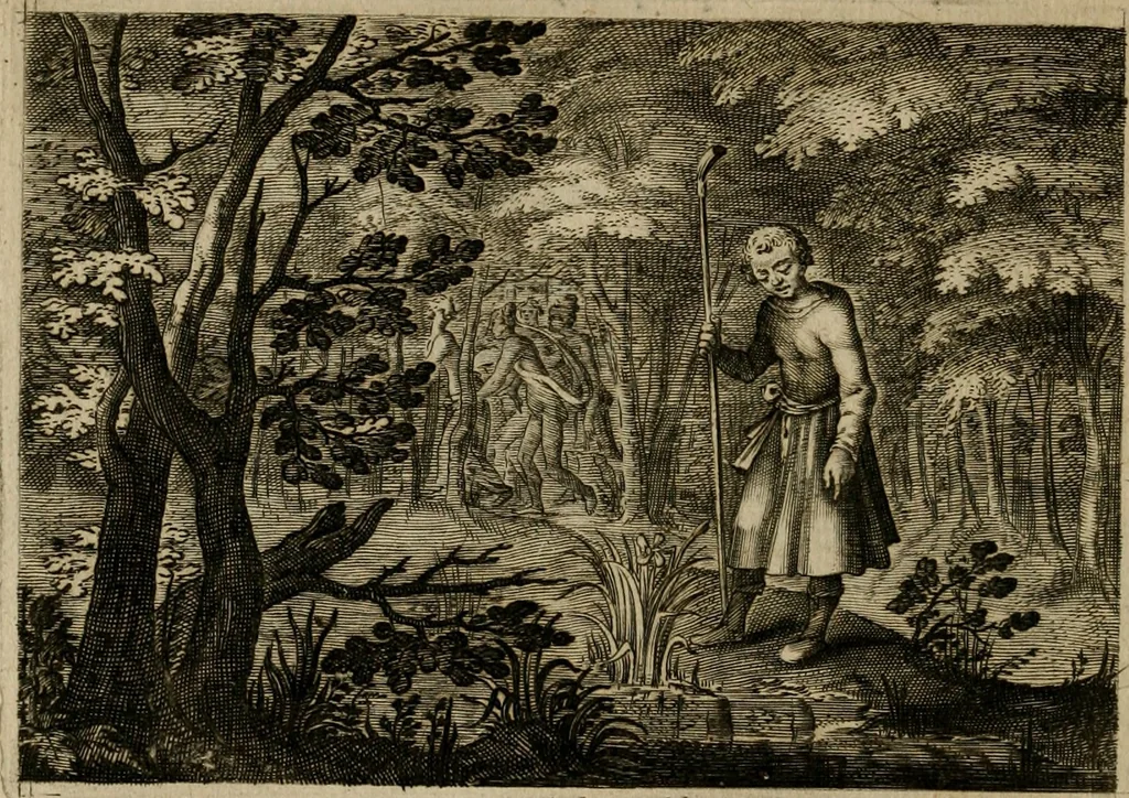 An illustration from Emblemata Florentii Schoonhovii I.C. Goudani, partim moralia, partim etiam civilia. Cum latiori eorundem ejusdem auctoris interpretatione. Accedunt et alia quaedam poëmatia in alijs poëmatum suorum libris non contenta, 1618, leaf 149