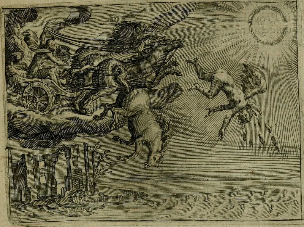 An illustration from Emblemata Florentii Schoonhovii I.C. Goudani, partim moralia, partim etiam civilia. Cum latiori eorundem ejusdem auctoris interpretatione. Accedunt et alia quaedam poëmatia in alijs poëmatum suorum libris non contenta, 1618, leaf 28
