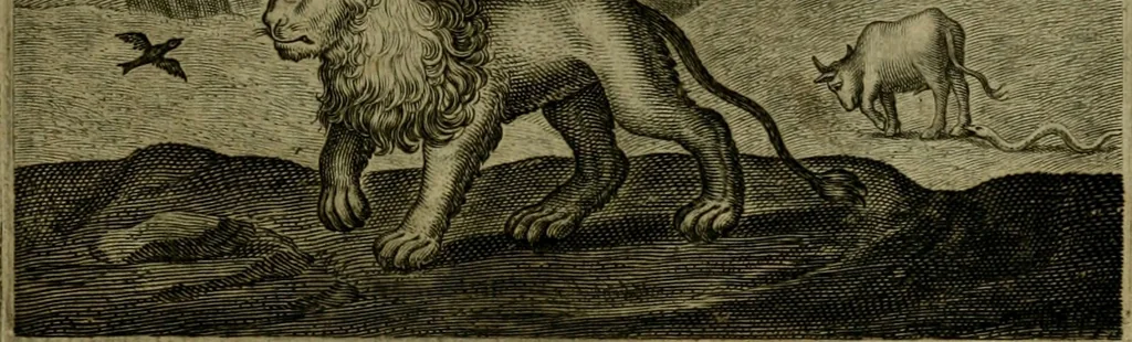 An illustration from Emblemata Florentii Schoonhovii I.C. Goudani, partim moralia, partim etiam civilia. Cum latiori eorundem ejusdem auctoris interpretatione. Accedunt et alia quaedam poëmatia in alijs poëmatum suorum libris non contenta, 1618, leaf 64