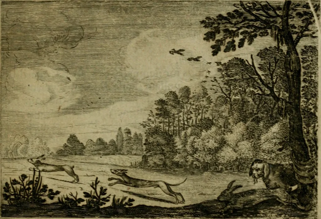 An illustration from Emblemata Florentii Schoonhovii I.C. Goudani, partim moralia, partim etiam civilia. Cum latiori eorundem ejusdem auctoris interpretatione. Accedunt et alia quaedam poëmatia in alijs poëmatum suorum libris non contenta, 1618, leaf 68
