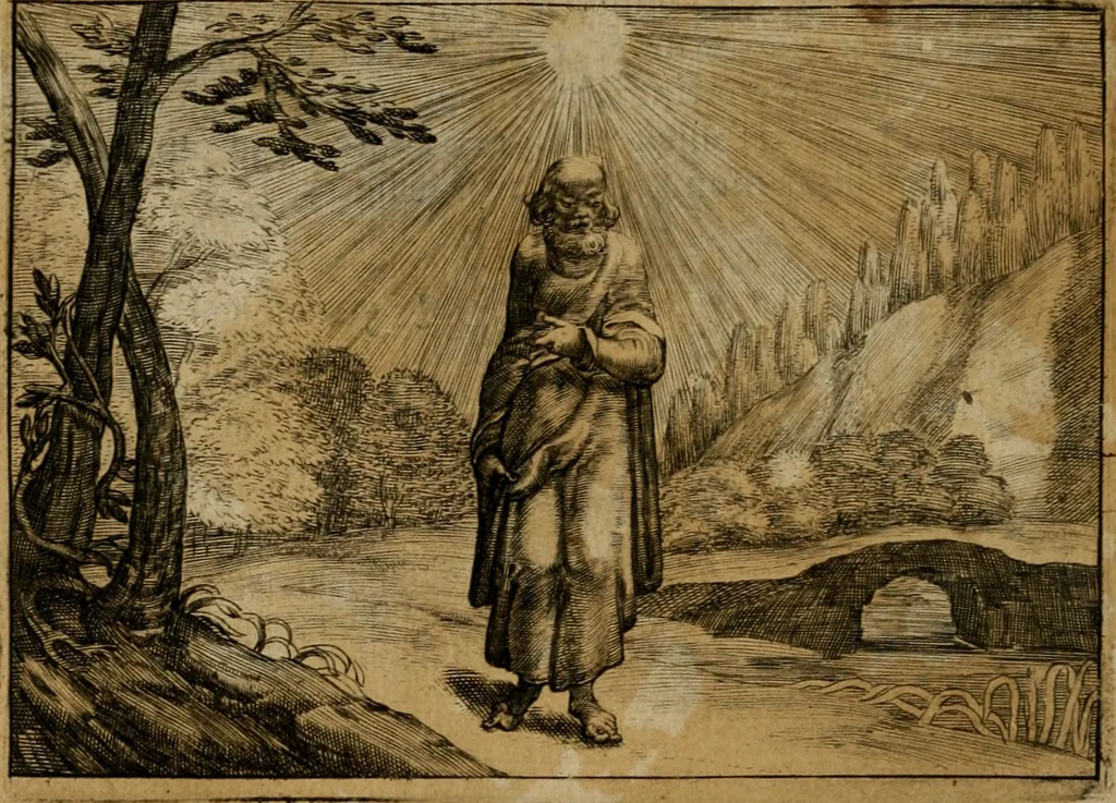 An illustration from Emblemata Florentii Schoonhovii I.C. Goudani, partim moralia, partim etiam civilia. Cum latiori eorundem ejusdem auctoris interpretatione. Accedunt et alia quaedam poëmatia in alijs poëmatum suorum libris non contenta, 1618, leaf 89