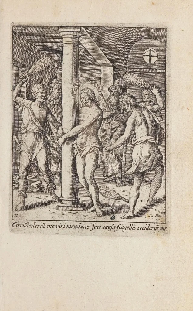 An illustration from Passio et resvrrectio D.N. Iesv Christi / edita et excusa ab Ad. Collaert., 1600, leaf 47