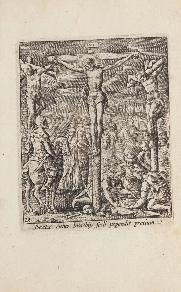 An illustration from Passio et resvrrectio D.N. Iesv Christi / edita et excusa ab Ad. Collaert., 1600, leaf 75