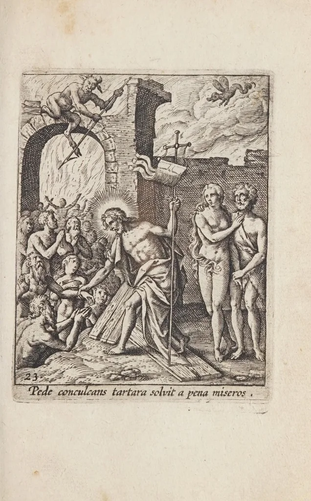 An illustration from Passio et resvrrectio D.N. Iesv Christi / edita et excusa ab Ad. Collaert., 1600, leaf 95
