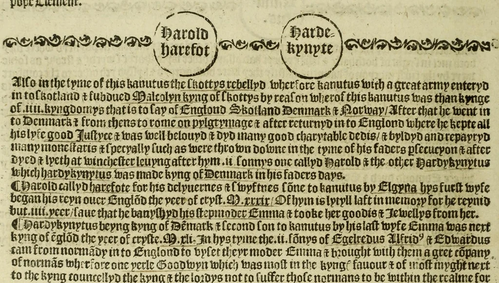 An illustration from The pastyme of people : the cronycles of dyuers realmys and most specyally of the realme of Englond, 1530, leaf 66