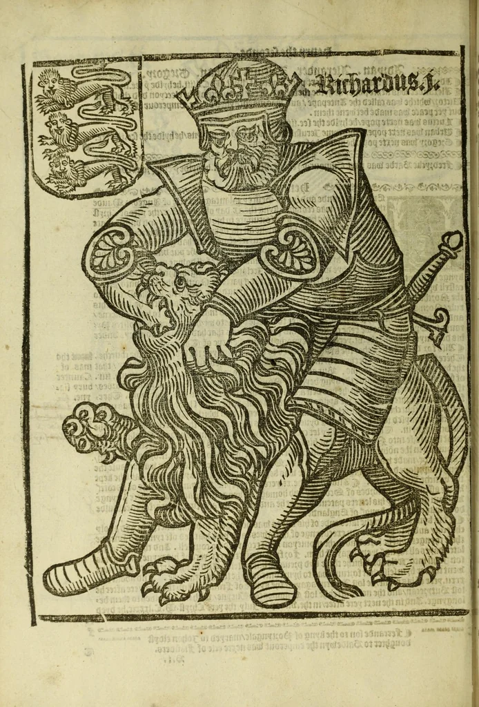 An illustration from The pastyme of people : the cronycles of dyuers realmys and most specyally of the realme of Englond, 1530, leaf 82