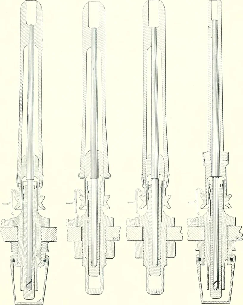 An illustration from Patentees and makers of machinery : on the latest and most approved principles for preparing, spinning & doubling, cotton, cotton waste, wool, worsted, silk, and bigonia yarns, 1900, leaf 112