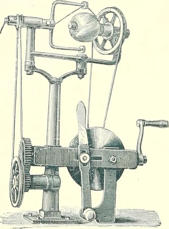 An illustration from Patentees and makers of machinery : on the latest and most approved principles for preparing, spinning & doubling, cotton, cotton waste, wool, worsted, silk, and bigonia yarns, 1900, leaf 147