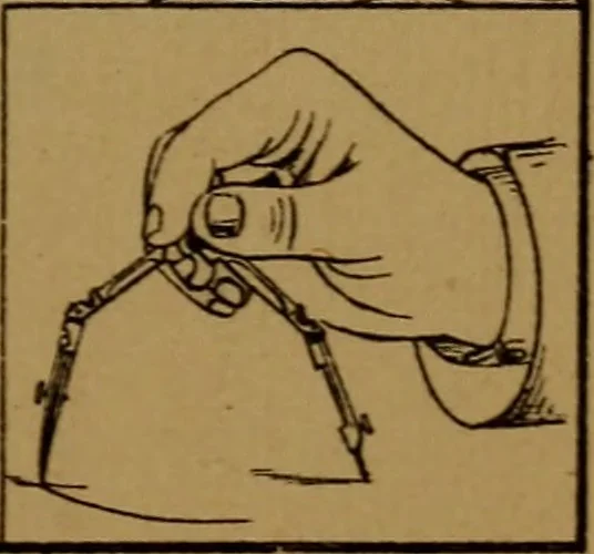 An illustration from Patent soliciting and United States court practice, with remarks concerning specifications and claims, drawings, official examination, appeals, reissues, searches and reports, court practice, interferences, foreign patents, etc, 1883, leaf 142