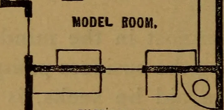 An illustration from Patent soliciting and United States court practice, with remarks concerning specifications and claims, drawings, official examination, appeals, reissues, searches and reports, court practice, interferences, foreign patents, etc, 1883, leaf 27