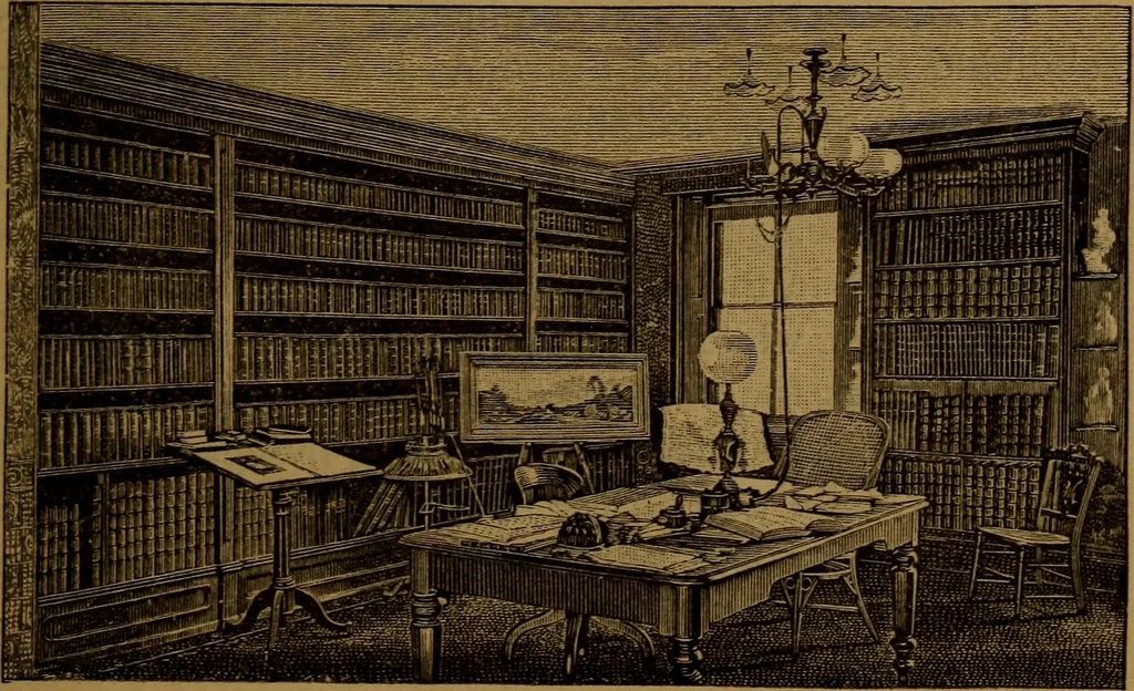 An illustration from Patent soliciting and United States court practice, with remarks concerning specifications and claims, drawings, official examination, appeals, reissues, searches and reports, court practice, interferences, foreign patents, etc, 1883, leaf 34