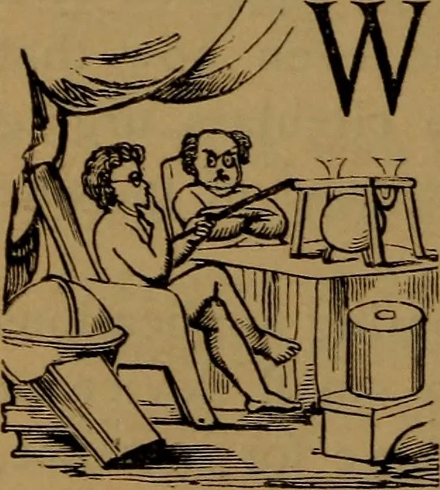 An illustration from Patent soliciting and United States court practice, with remarks concerning specifications and claims, drawings, official examination, appeals, reissues, searches and reports, court practice, interferences, foreign patents, etc, 1883, leaf 47