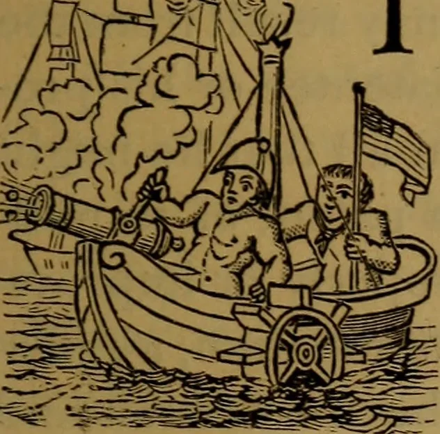 An illustration from Patent soliciting and United States court practice, with remarks concerning specifications and claims, drawings, official examination, appeals, reissues, searches and reports, court practice, interferences, foreign patents, etc, 1883, leaf 72