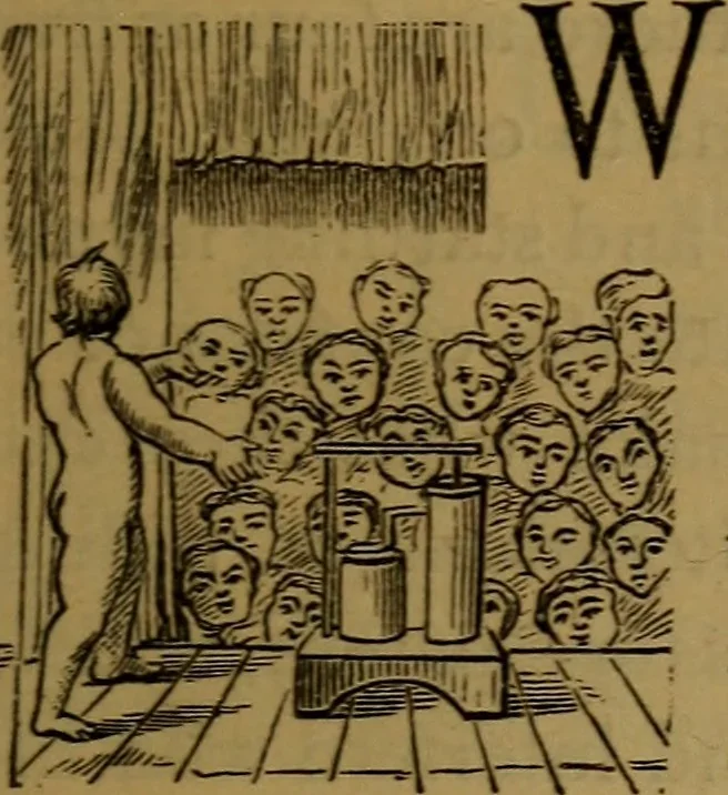 An illustration from Patent soliciting and United States court practice, with remarks concerning specifications and claims, drawings, official examination, appeals, reissues, searches and reports, court practice, interferences, foreign patents, etc, 1883, leaf 76
