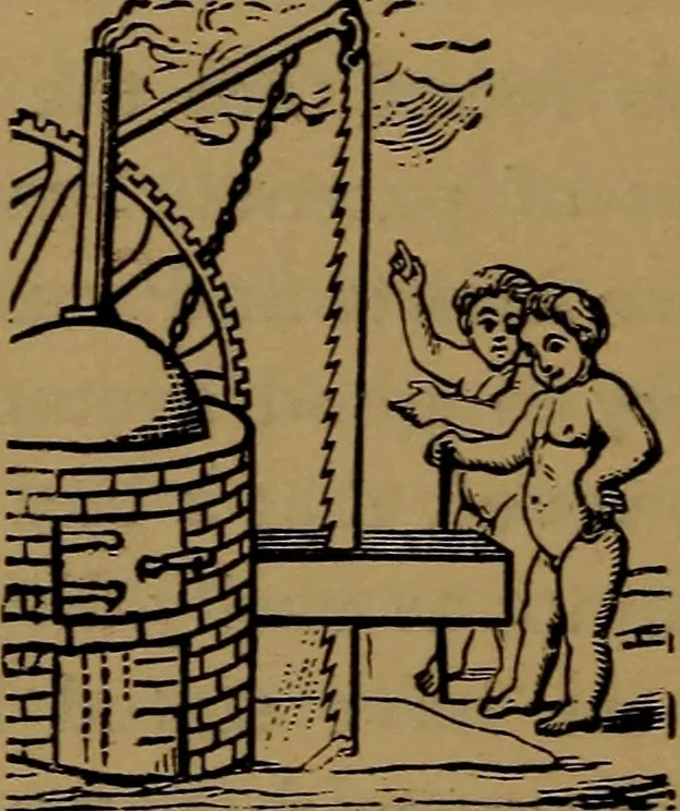 An illustration from Patent soliciting and United States court practice, with remarks concerning specifications and claims, drawings, official examination, appeals, reissues, searches and reports, court practice, interferences, foreign patents, etc, 1883, leaf 77