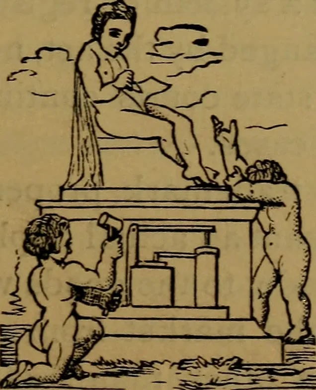 An illustration from Patent soliciting and United States court practice, with remarks concerning specifications and claims, drawings, official examination, appeals, reissues, searches and reports, court practice, interferences, foreign patents, etc, 1883, leaf 80