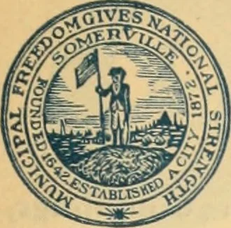 An illustration from Patriot's day celebration at Cambridge, Mass., April 19th, 1921. Also an address on the true American flag <our first national emblem and standard> the Cambridge flag, 1921, leaf 30