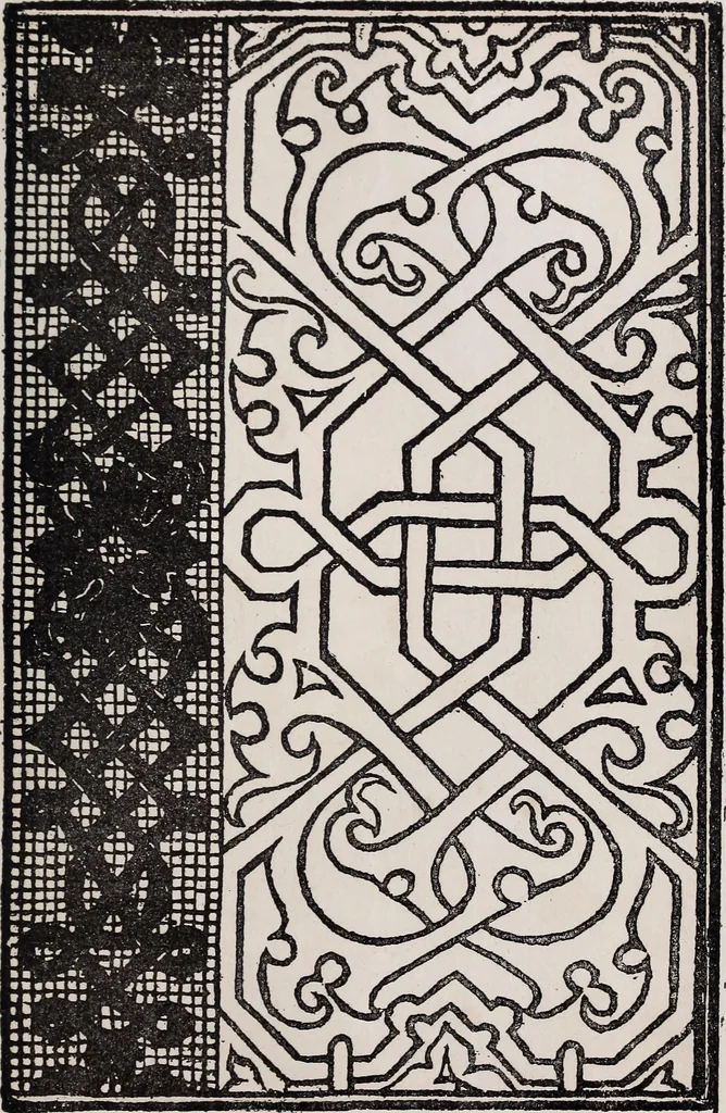 An illustration from Patrons de broderie et de lingerie du XVIe siècle, 1872, leaf 108