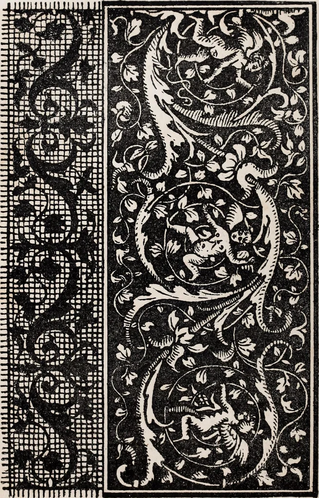 An illustration from Patrons de broderie et de lingerie du XVIe siècle, 1872, leaf 109